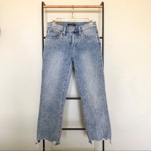 Lucky Brand Mid Rise Ava Crop Mini Boot Jean